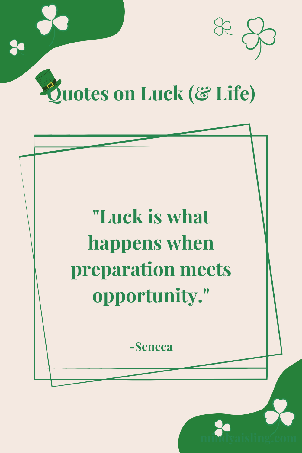 Quotes about Luck and Life, Mindy Aisling