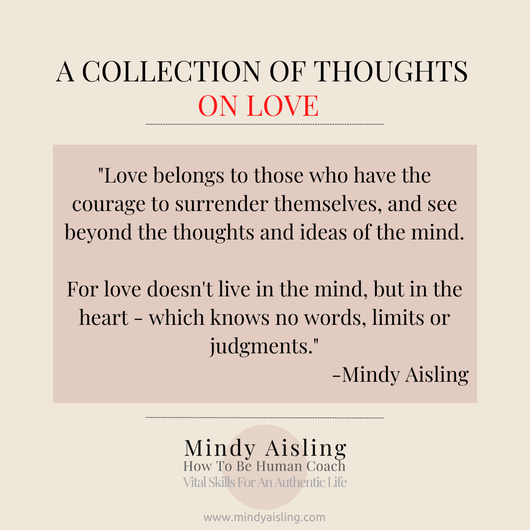 Quotes, Quotes on Love, Quote by Mindy Aisling