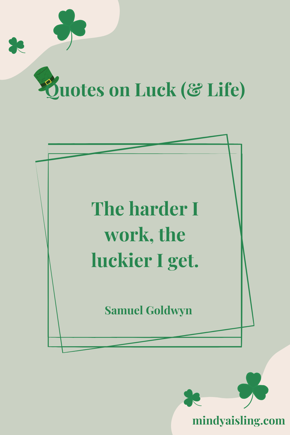 Luck Quotes, Mindy Amita Aisling